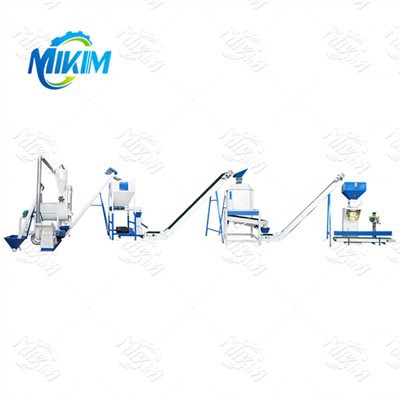 Koncentrerad foderpelletsproduktionslinje